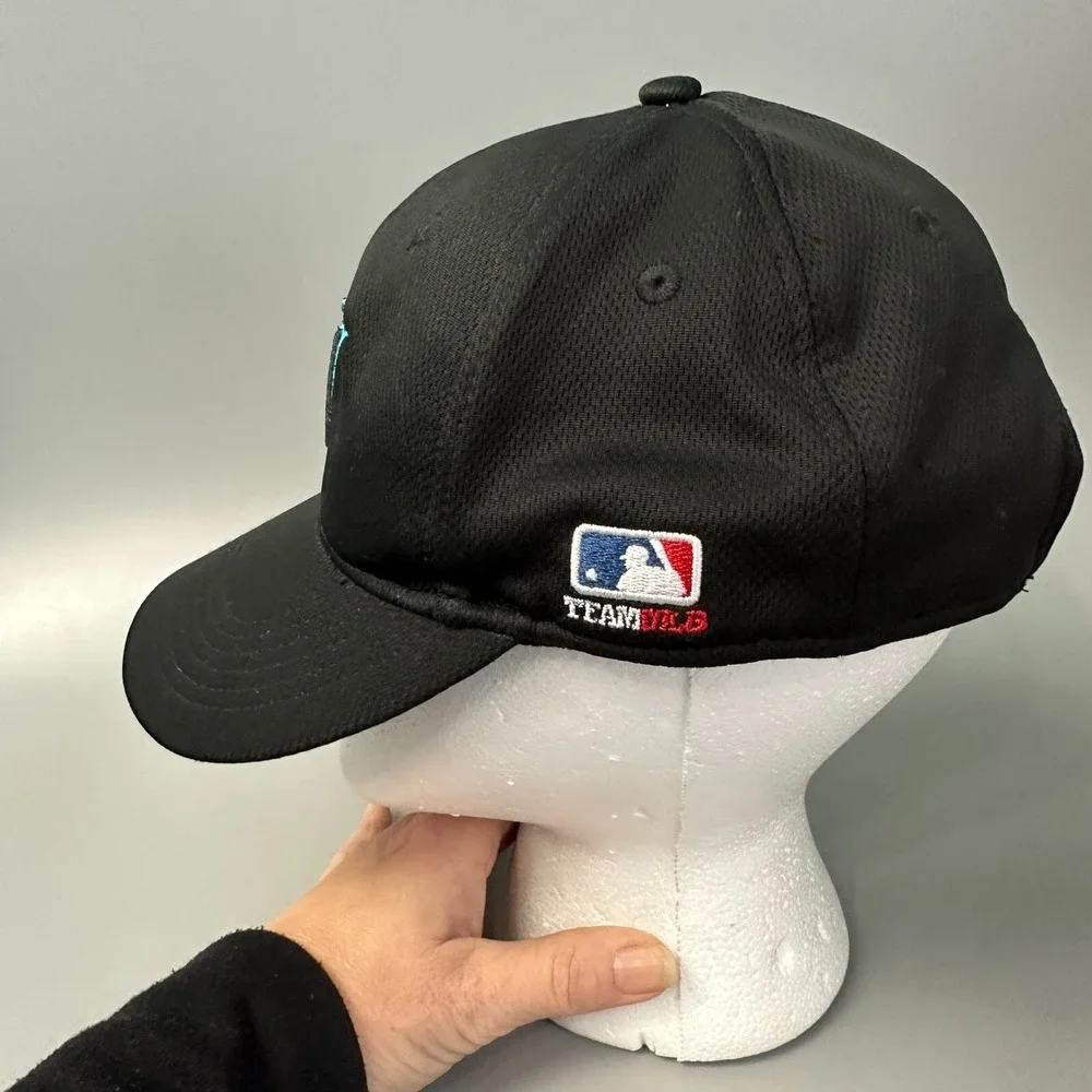 Miami Marlins MLB Youth Baseball Hat Black‎ OC Sports Adjustable Mesh Cap